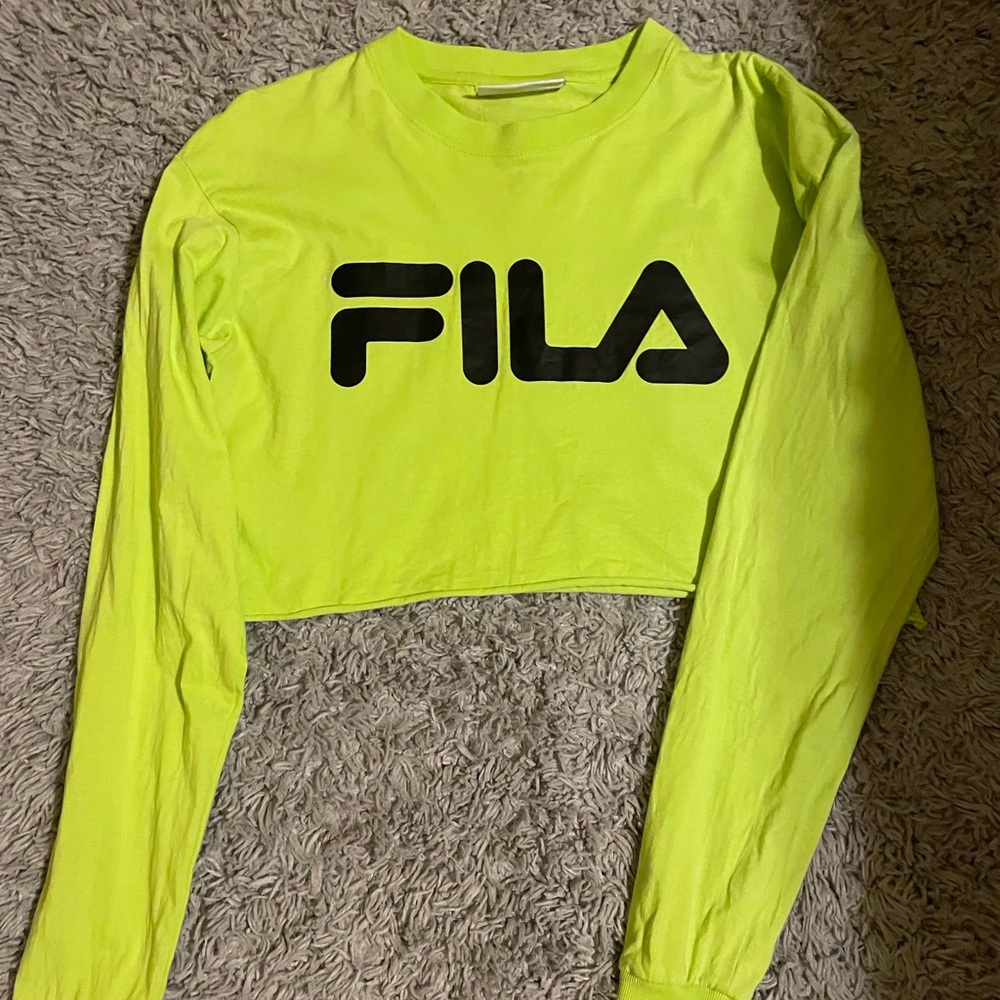 Small Juniors Fila Crop Top